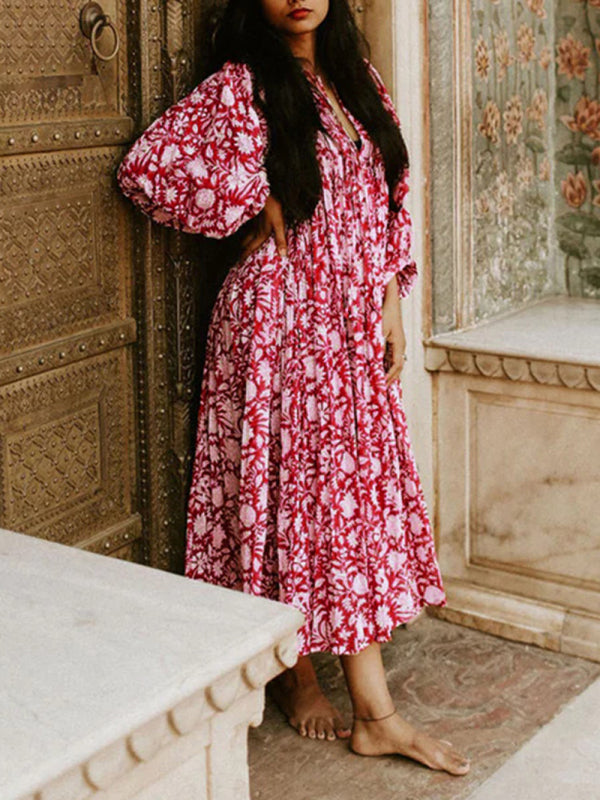 Women's True Romance Printed Midi Dress