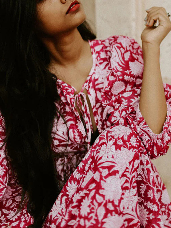 Women's True Romance Printed Midi Dress