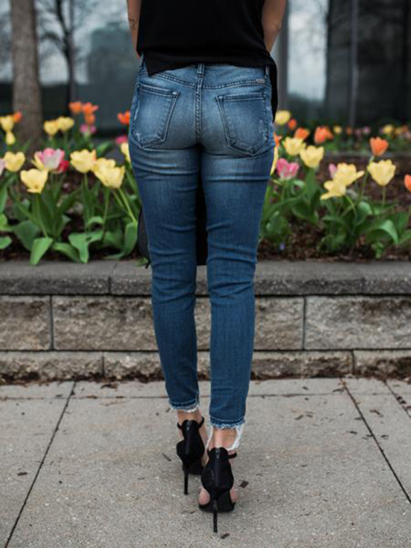 Women's Biker V2 Ripped Moto Skinny Jeans