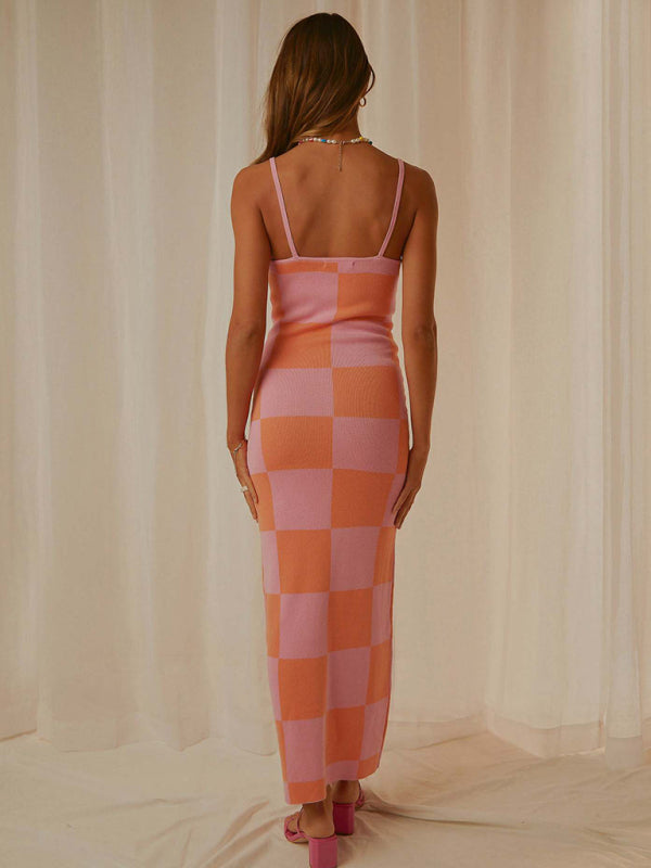 Women's Printed Body-Con Midi Dress