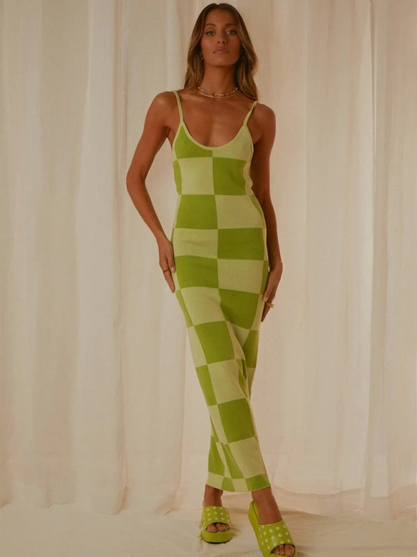 Women's Printed Body-Con Midi Dress