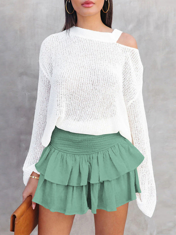 Women's Casual Fashion All-Match Cake Short Skirt