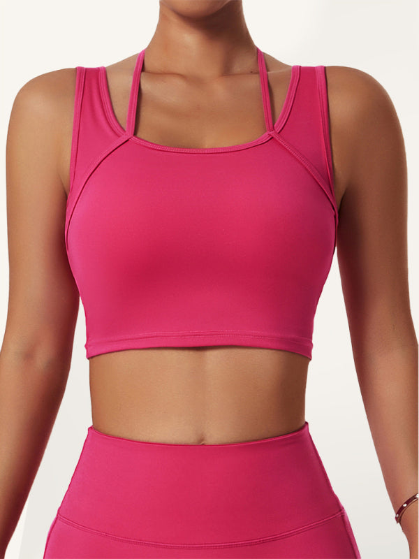 Women's quick-drying nude feeling shockproof tight-fitting fitness sports underwear
