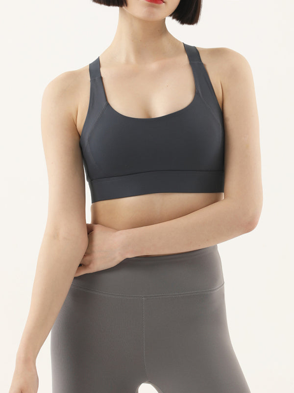 Women's high-strength shockproof push-up seamless back sports underwear