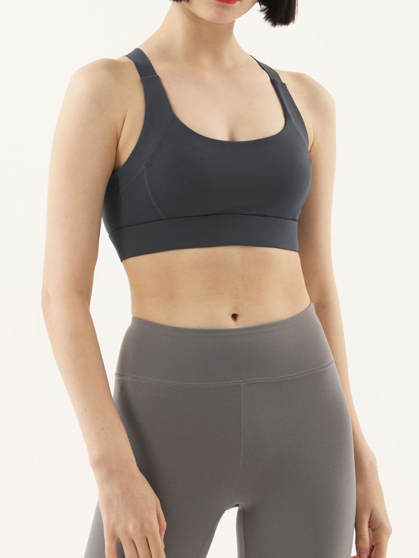 Women's high-strength shockproof push-up seamless back sports underwear